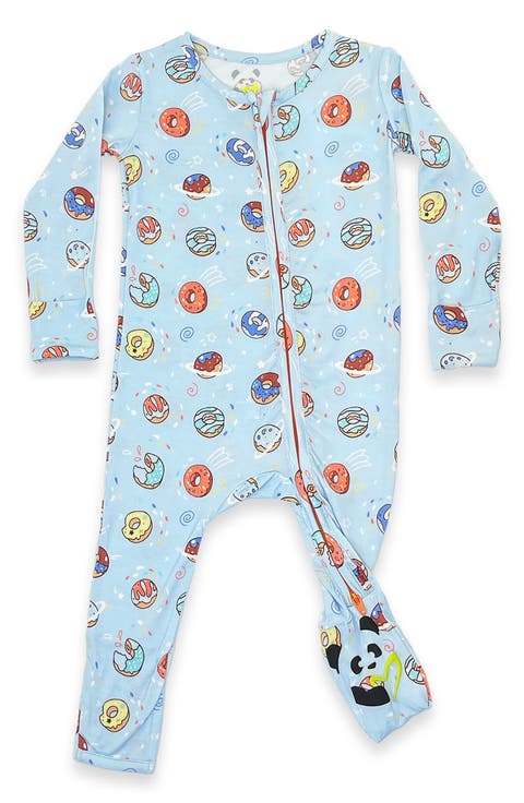 Baby Blue Space Donut Convertible Footie
