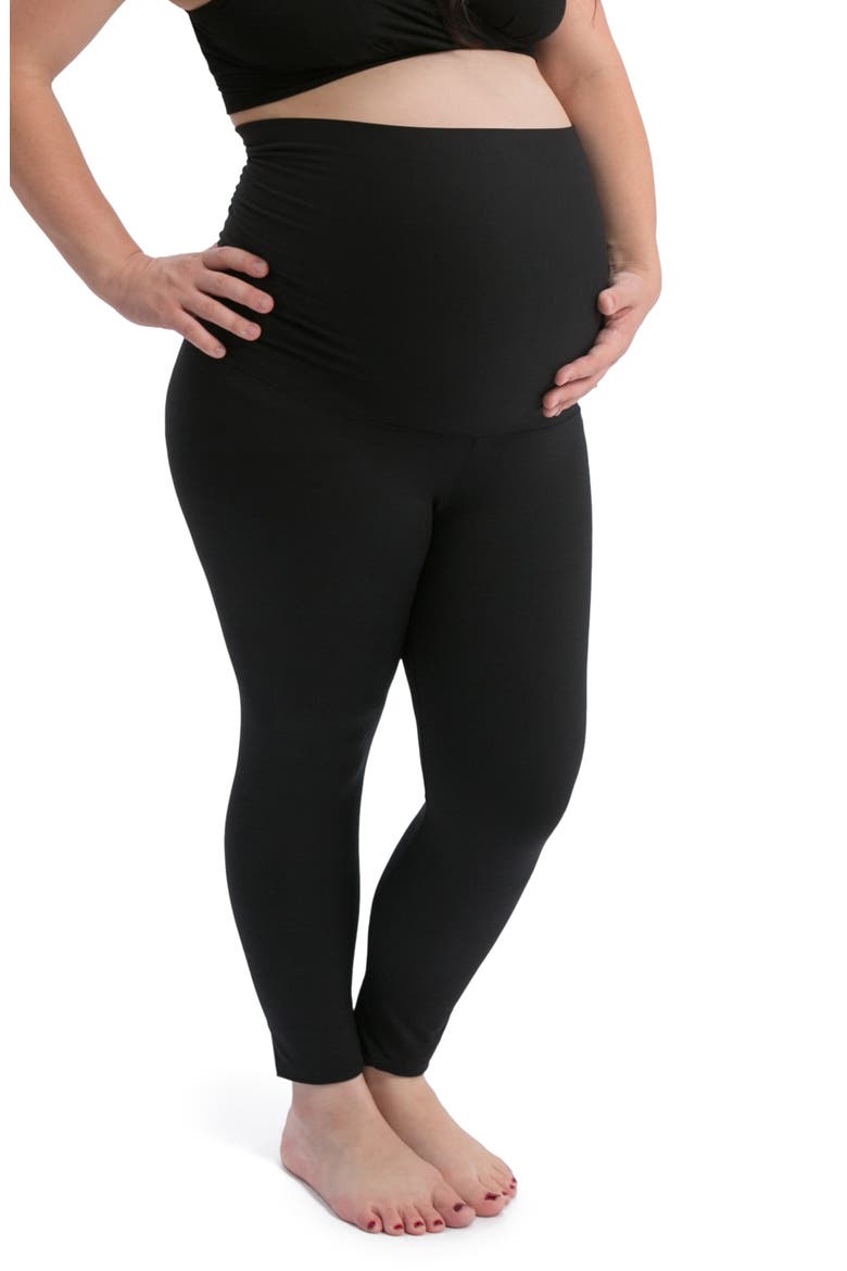 Louisa Maternity & Postpartum Legging, Main, color, BLACK