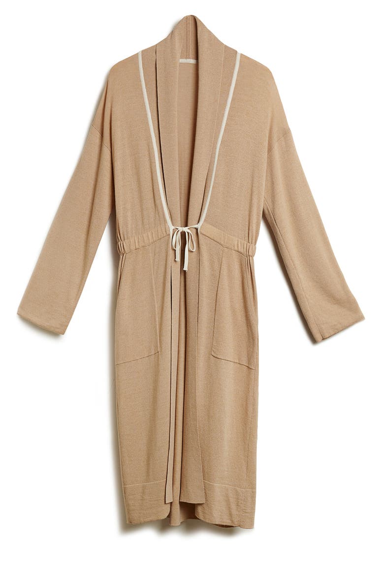 Smoking Robe, Alternate, color, Camel