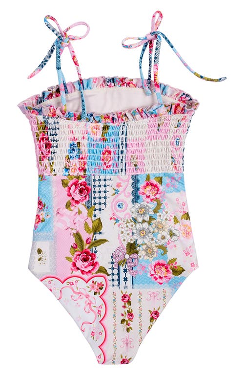 Agua Bendita Agua Bednita Girls' Lewis Meraki One Piece - Little Kid, Big Kid In Pink