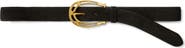 Veronica Beard Suede Horseshoe Belt