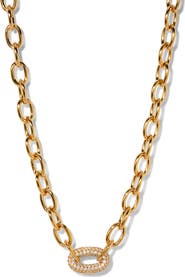 Nadri Alma Pavé Link Necklace