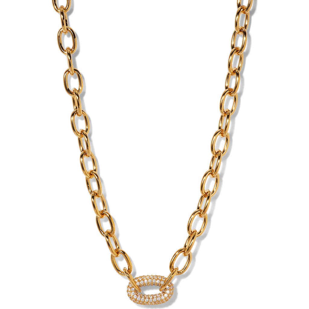 Nadri Alma Pave Link Chain Necklace, 18 In Gold