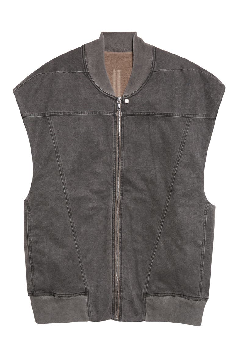 Senza Maniche Bomber Vest, Main, color, GRAVEL