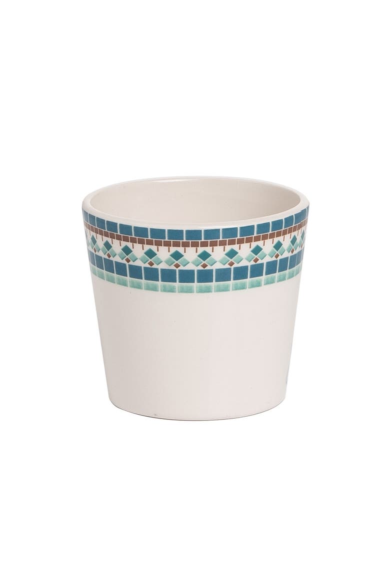 3" Coastal Kisses Ceramic Tabletop Planter For Greenery Décor, Main, color, Blue