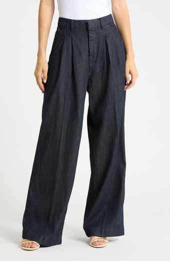 Pleated High Waist Wide Leg Pants