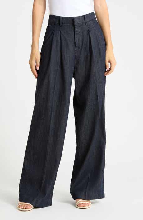 Pleated High Waist Wide Leg Pants