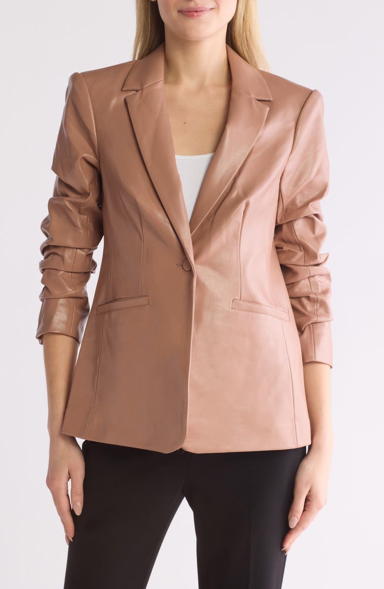 Cinq à Sept Kylie Faux Leather Jacket, Main, color,