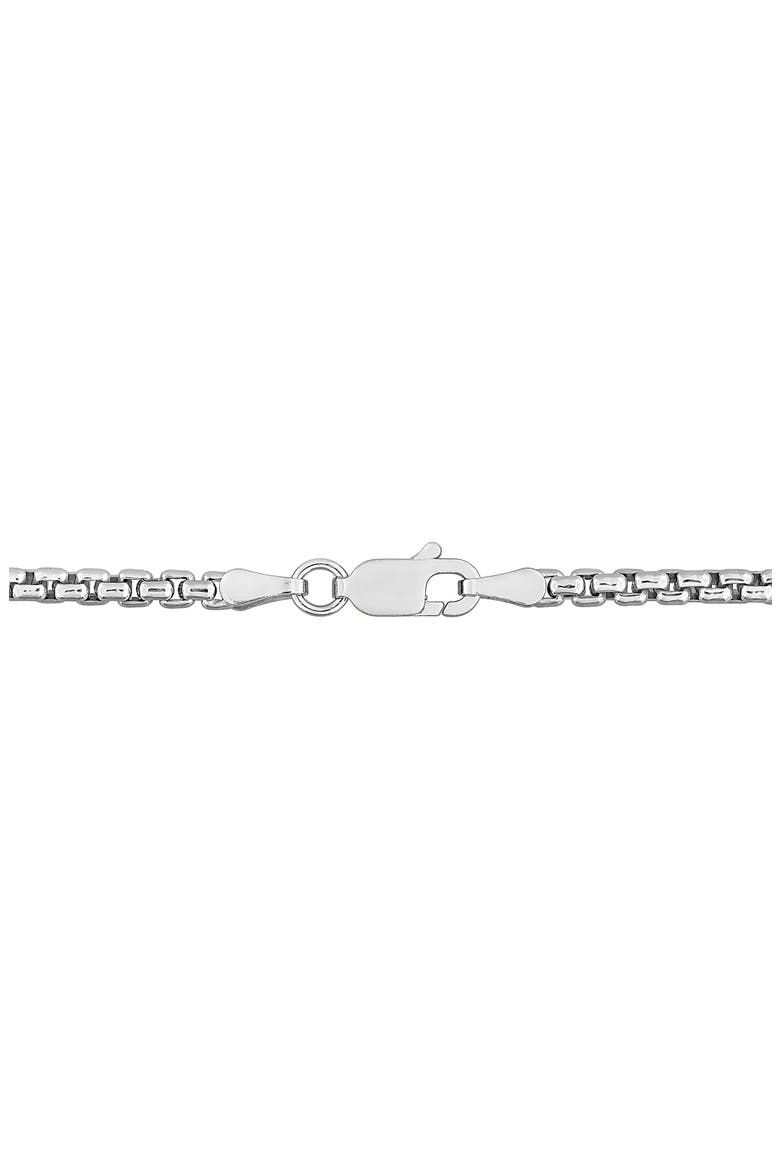 Box Link Chain Necklace, 2.5mm, Alternate, color, SILVER
