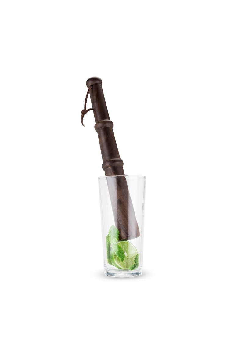 Professional 12" Muddler with Acacia Wood, Alternate, color, Brown