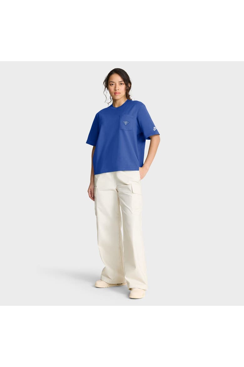 Women's Nike  Royal Kentucky Wildcats Legacy Pocket Boxy T-Shirt, Alternate, color, Royal