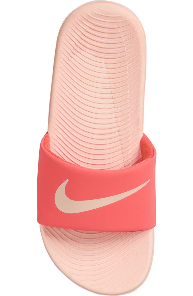 Nike Kids' Kawa Slide Sandal, Alternate, color, Magic Ember/ Pink/ White