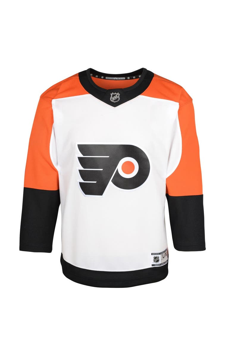 Outerstuff Youth White Philadelphia Flyers Away Premier Jersey, Alternate, color, White
