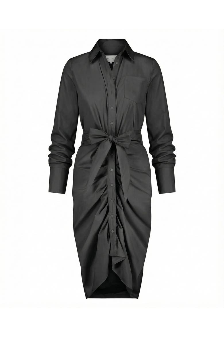 The Wrap Front Dress, Main, color, Black