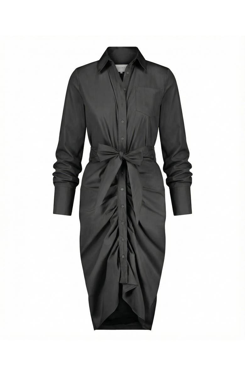 The Shirt by Rochelle Behrens The Wrap Front Dress, Main, color, Black