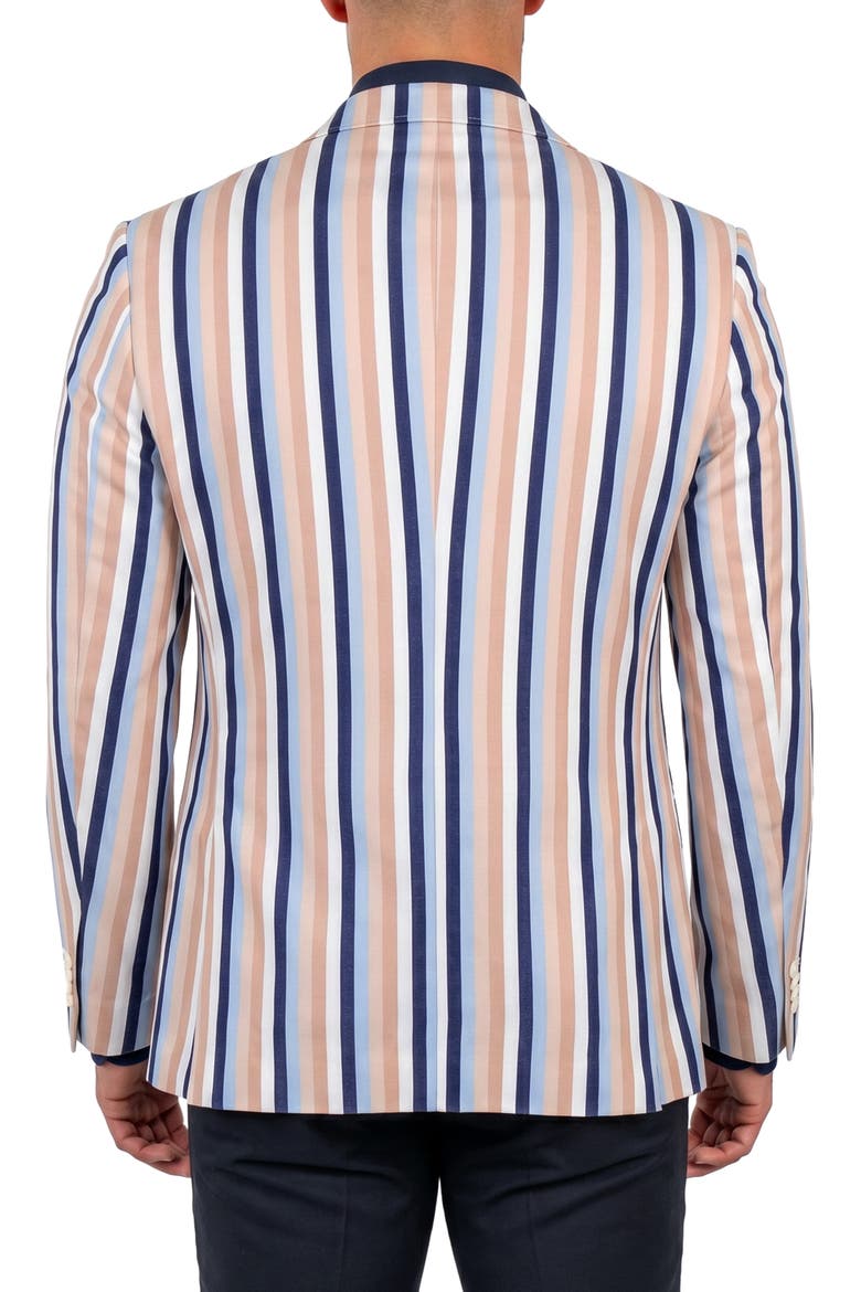 Socrate Striped Double Breasted Sport Coat, Alternate, color, MULTI