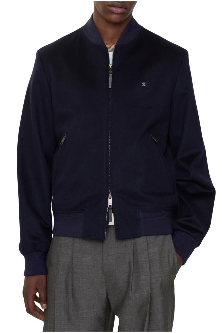 Cashmere Bomber Jacket, Main, color, Navy