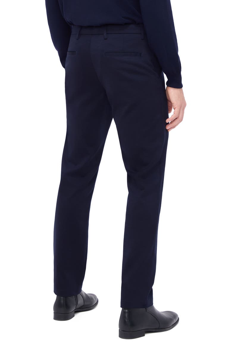 Bugatchi Slim Fit Stretch Chino Pants, Alternate, color, Navy