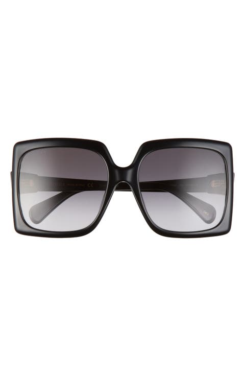 59mm Gradient Square Sunglasses
