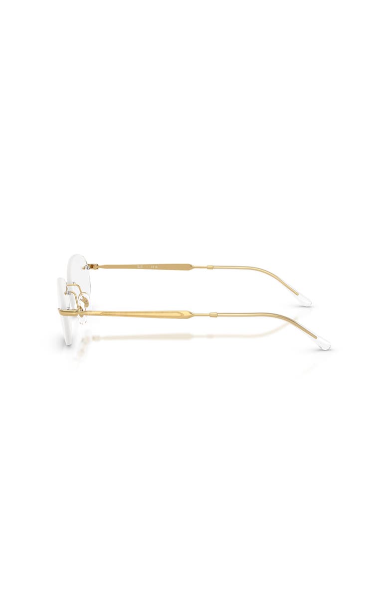 Ray-Ban 52mm Oval optical glasses, Alternate, color, Gold