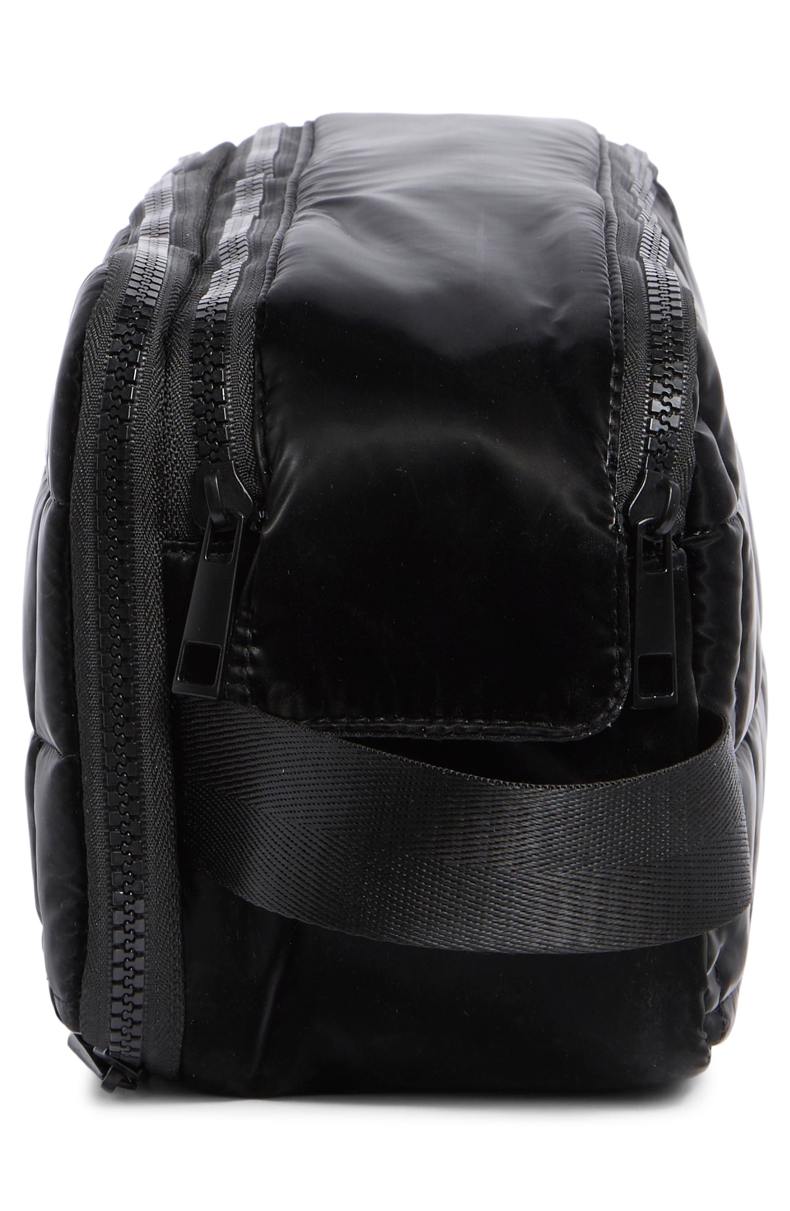 MYTAGALONGS Large Box Quilted Cosmetics Bag, Alternate, color, Black