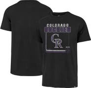 '47 Men's '47  Black Colorado Rockies Cooperstown Collection Borderline Franklin T-Shirt