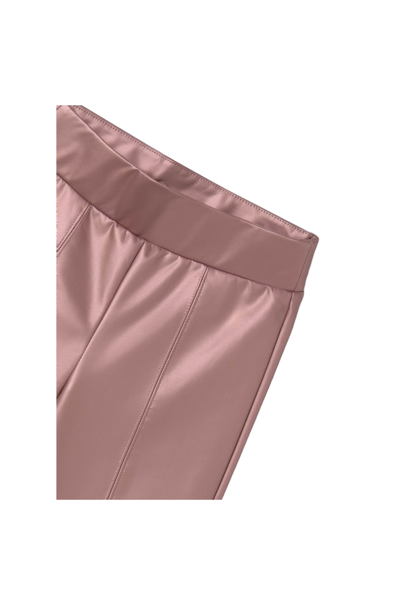 Mayoral Faux Leather Leggings, Alternate, color, Metallic Pink