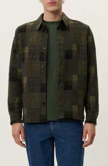 Les Deux Kody Patchwork Wool Overshirt
