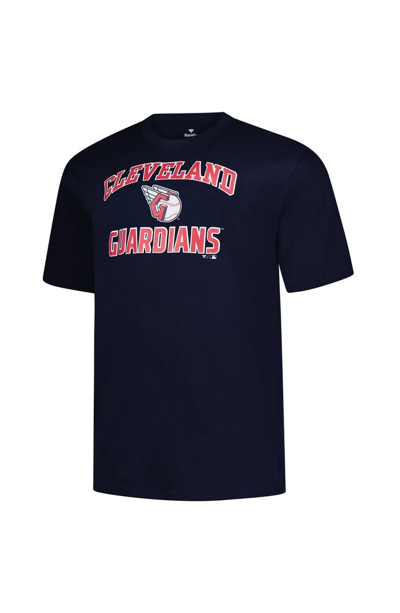 PROFILE Men's Profile  Navy Cleveland Guardians Big & Tall Heart & Soul T-Shirt, Alternate, color, 