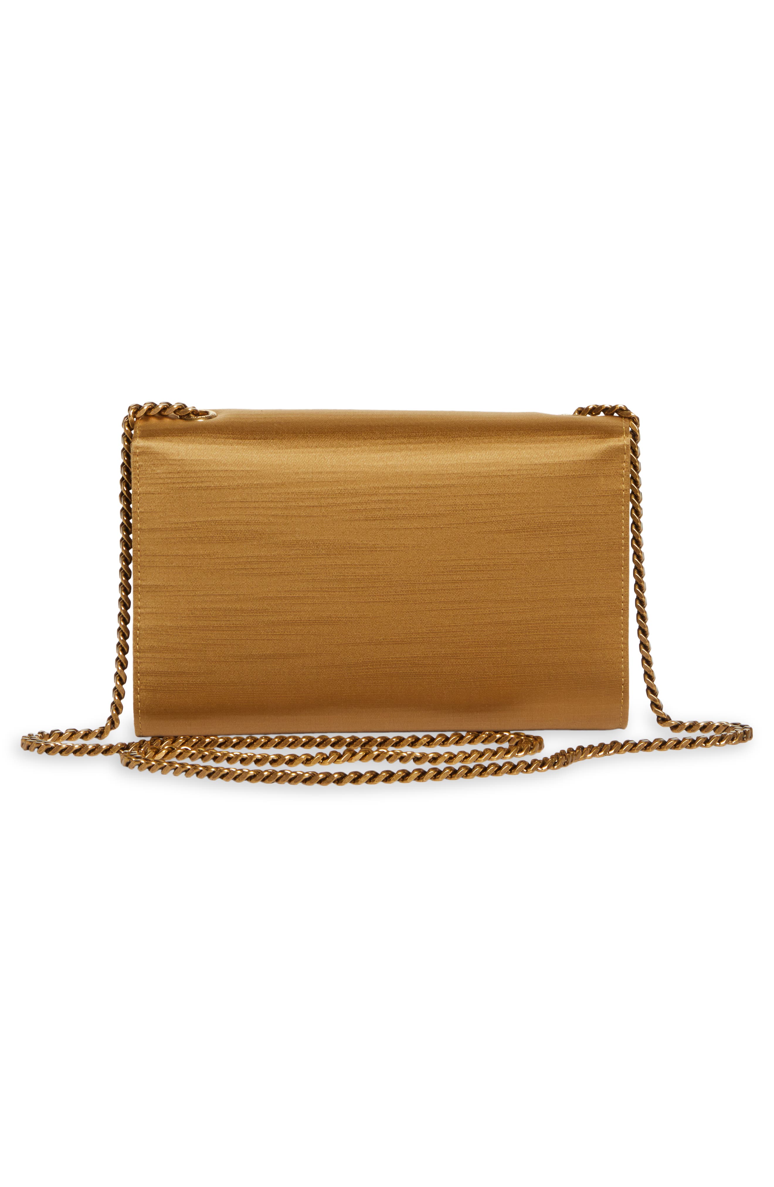 Small Kate Satin Shoulder Bag, Alternate, color, GOLD DUST