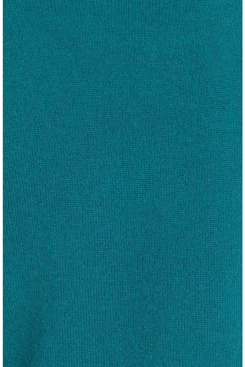 Crewneck Lightweight Cashmere Sweater, Alternate, color, TEAL GREEN