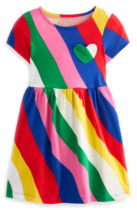 Mini Boden Kids' Stripe Cotton Jersey Dress