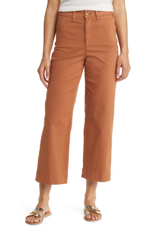 Bridget High Waist Slim Fit Wide Leg Pants