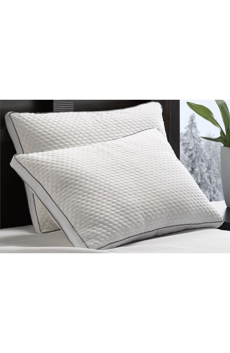 ELLA JAYNE HOME Arctic White Chill Super Cooling Jumbo Size Gel Fiber Pillow - Set of 2, Alternate, color, White