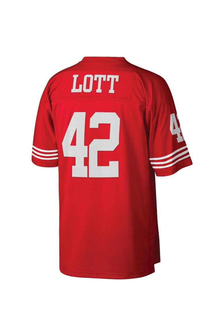 Men's Mitchell & Ness Ronnie Lott Scarlet San Francisco 49ers Legacy Replica Jersey, Alternate, color, Scarlet