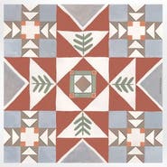 Matty Miller Studio 100% Silk Scarf Heirloom - Folk Quilt Pattern