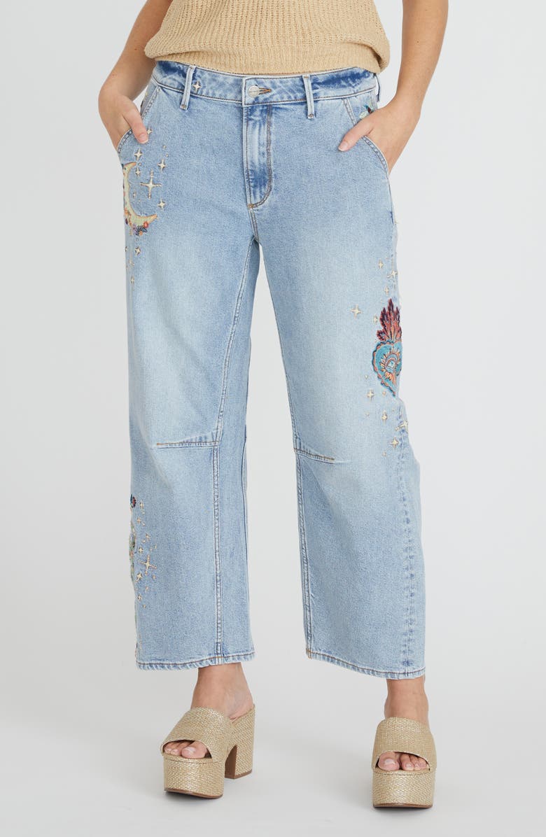 Driftwood Barbara x Hallucination High Waist Wide Leg Jeans, Main, color,