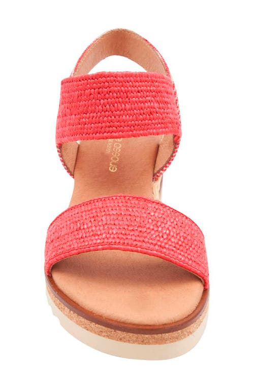 Andre Assous André Assous Neveah Featherweight Wedge Sandal In Red
