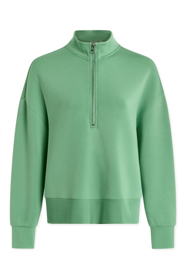 Mavis Half Zip Sweatshirt, Alternate, color, GREEN SPRUCE