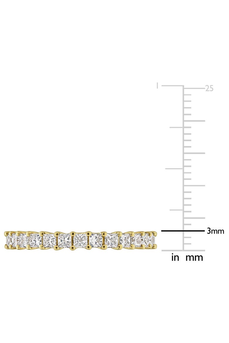2 CTW Lab-Grown Diamond Princess Eternity Ring 14k, Alternate, color, Yellow Gold
