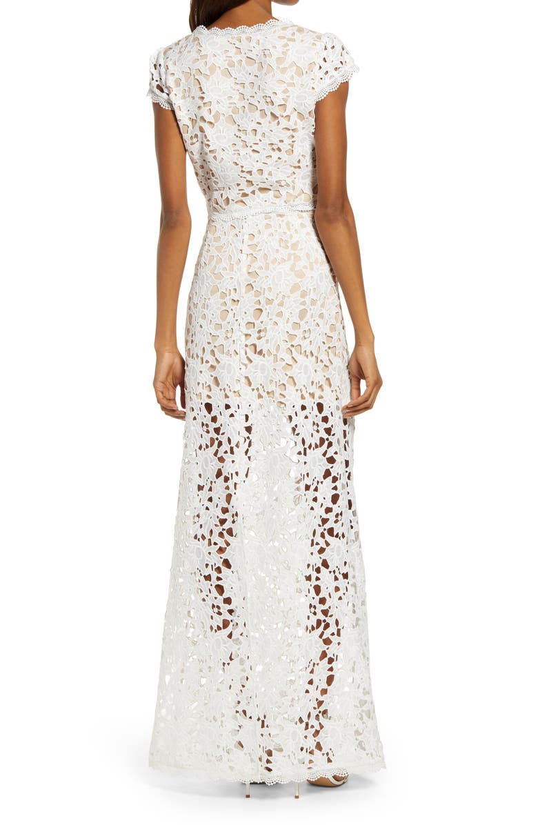 Lulus Special Moments Crochet Two Piece Dress, Alternate, color, 