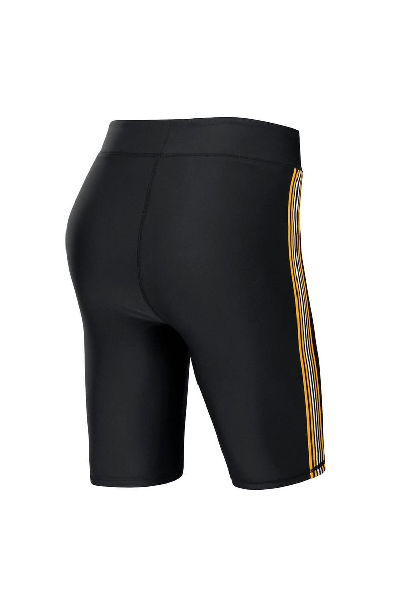 WEAR by Erin Andrews Women's WEAR by Erin Andrews Black Pittsburgh Steelers Biker Shorts, Alternate, color, Black