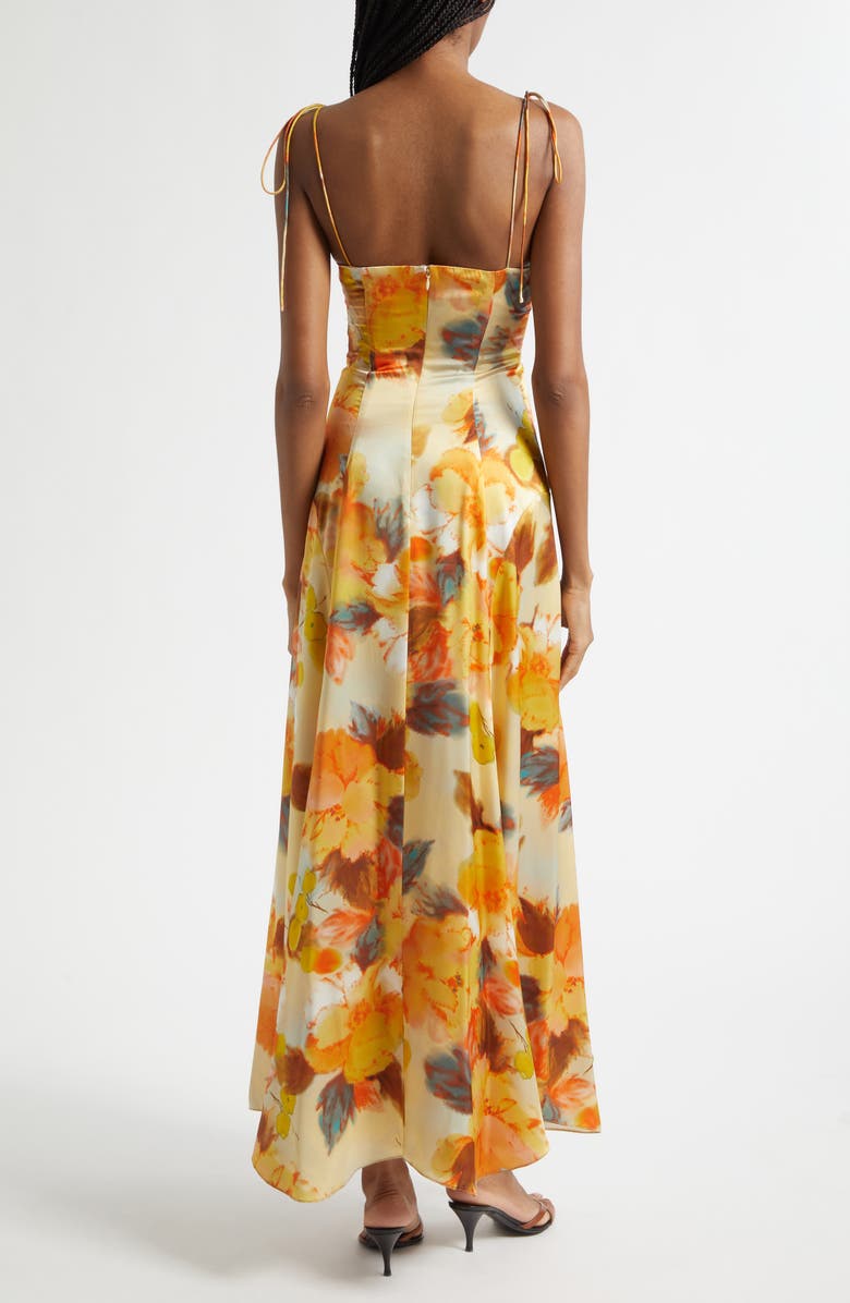 Cinq à Sept Betty Floral Print Cocktail Dress, Alternate, color, Smoke Sand Multi