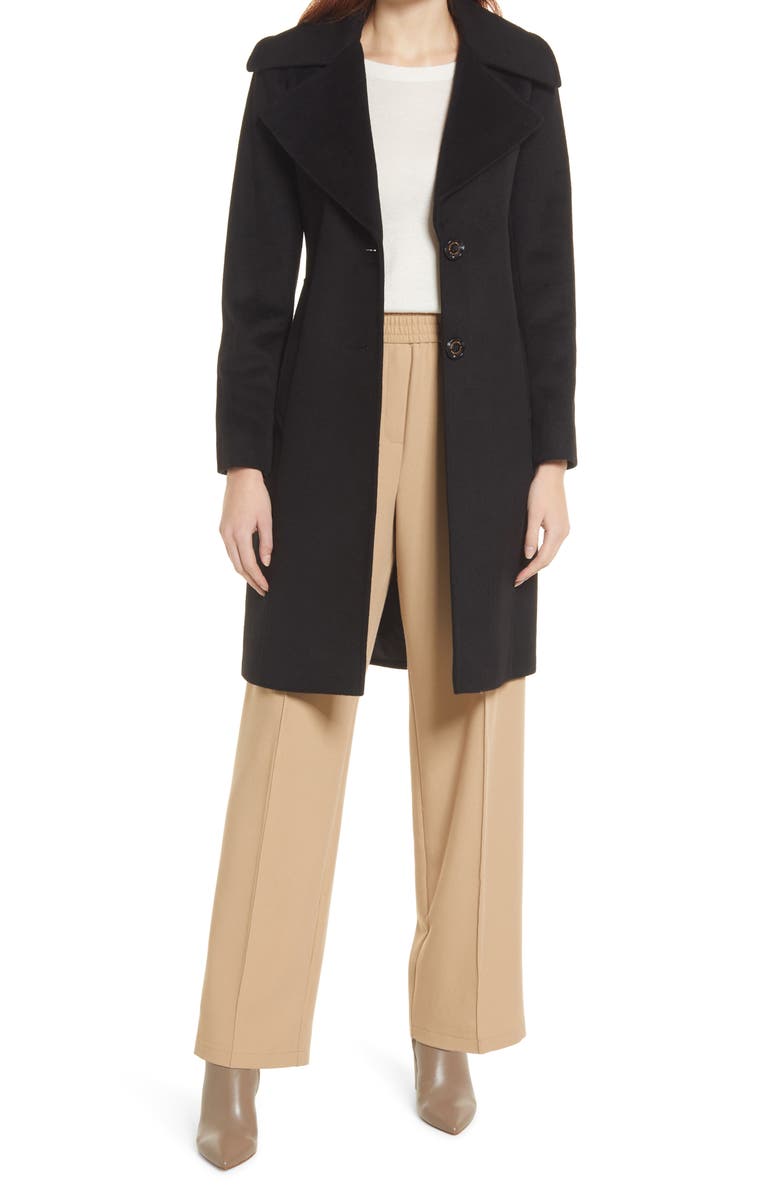 Sam Edelman Women's Notch Collar Textured Coat, Main, color,