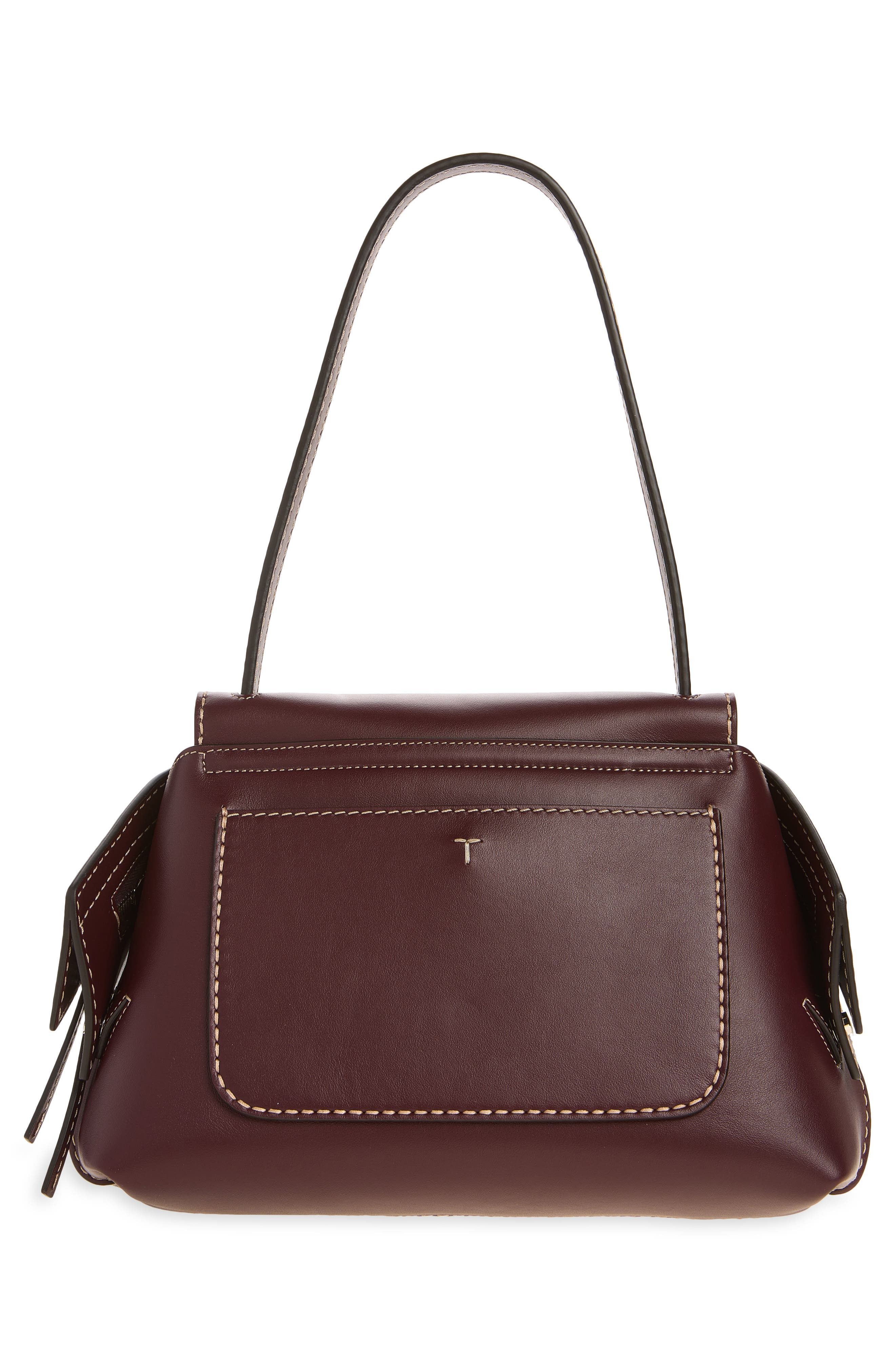 Wav Leather Shoulder Bag, Alternate, color, KRAFT CHIARO
