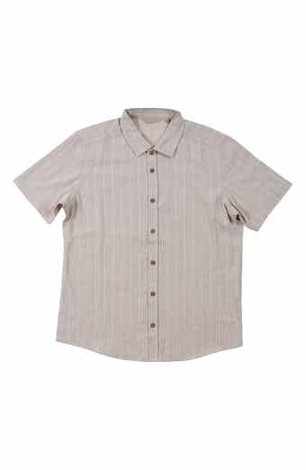 Linen Blend Button-Up Shirt