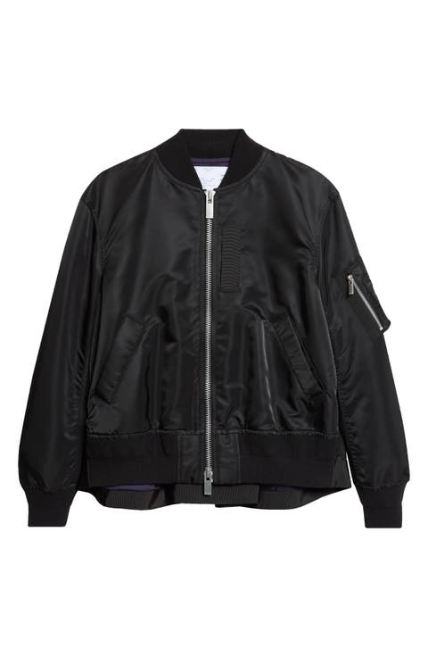 Nylon Twill Bomber Jacket