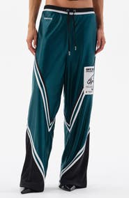 Off Season Shiny Tricot Chevron Track Pants