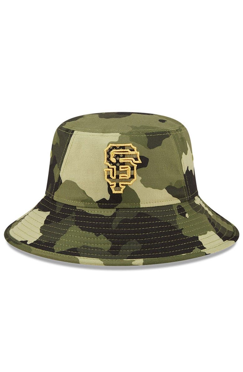 New Era Men's New Era Camo San Francisco Giants 2022 Armed Forces Day Bucket Hat, Alternate, color, Camo