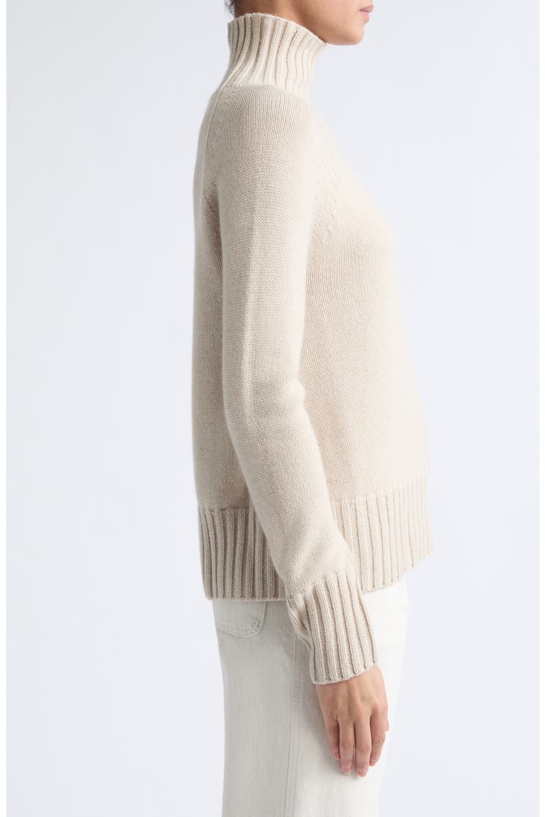 Mantova Wool & Cashmere Turtleneck Sweater, Alternate, color, ALBINO